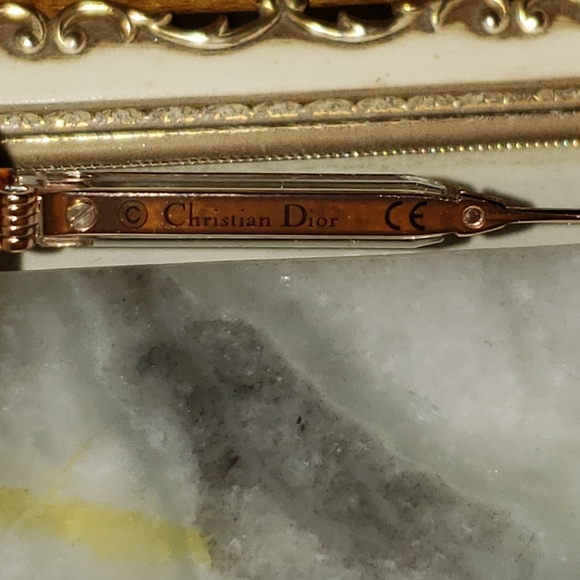 Christian Dior Umbrage Round Tortoise Shell Havanna Red Gold Sunglasses - Picture 9 of 11